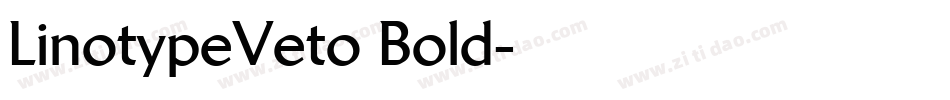 LinotypeVeto Bold字体转换